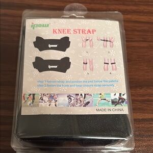 NEW in box IPow patella knee straps support athletic black one size